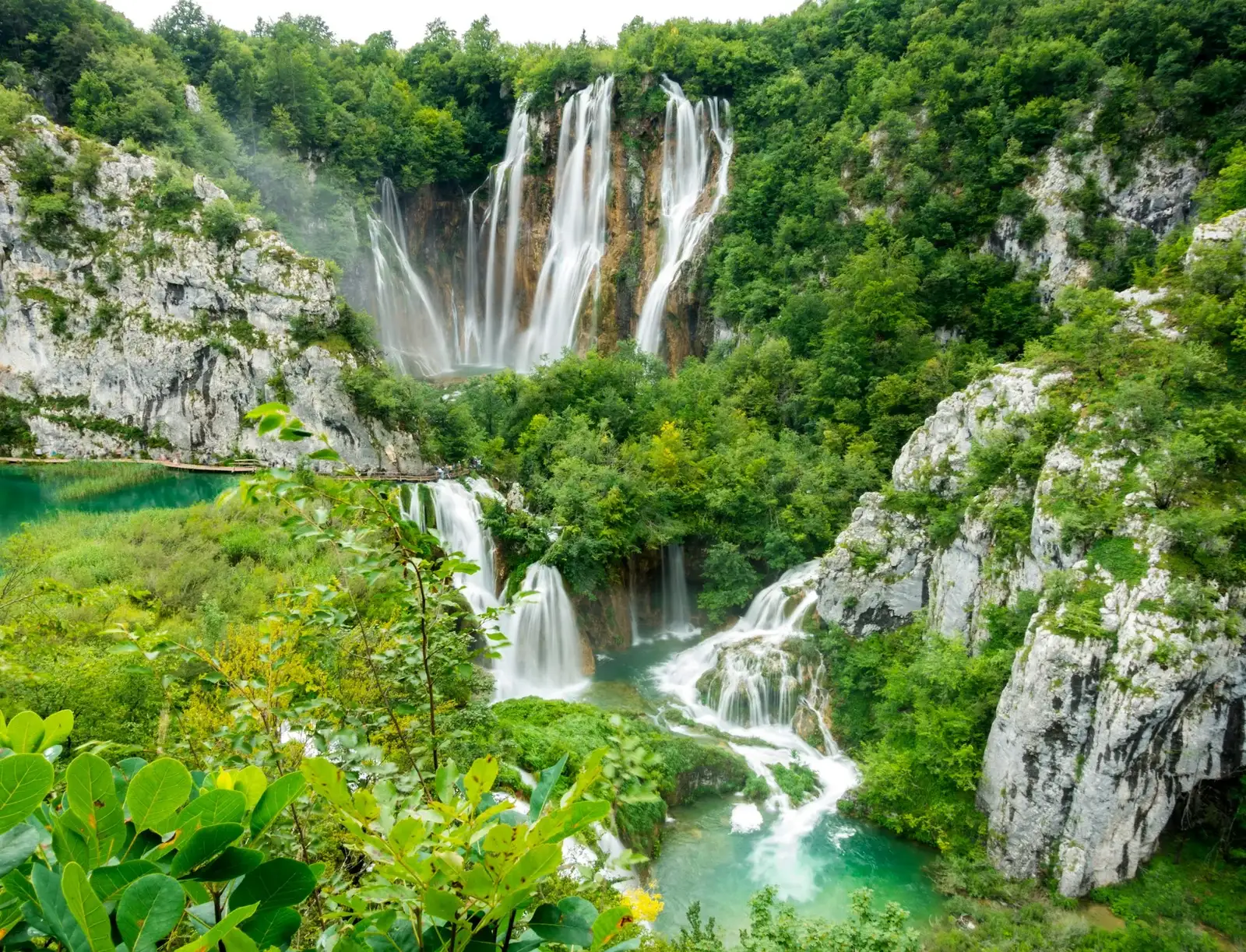 waterfalls in Plitvice lakes national park