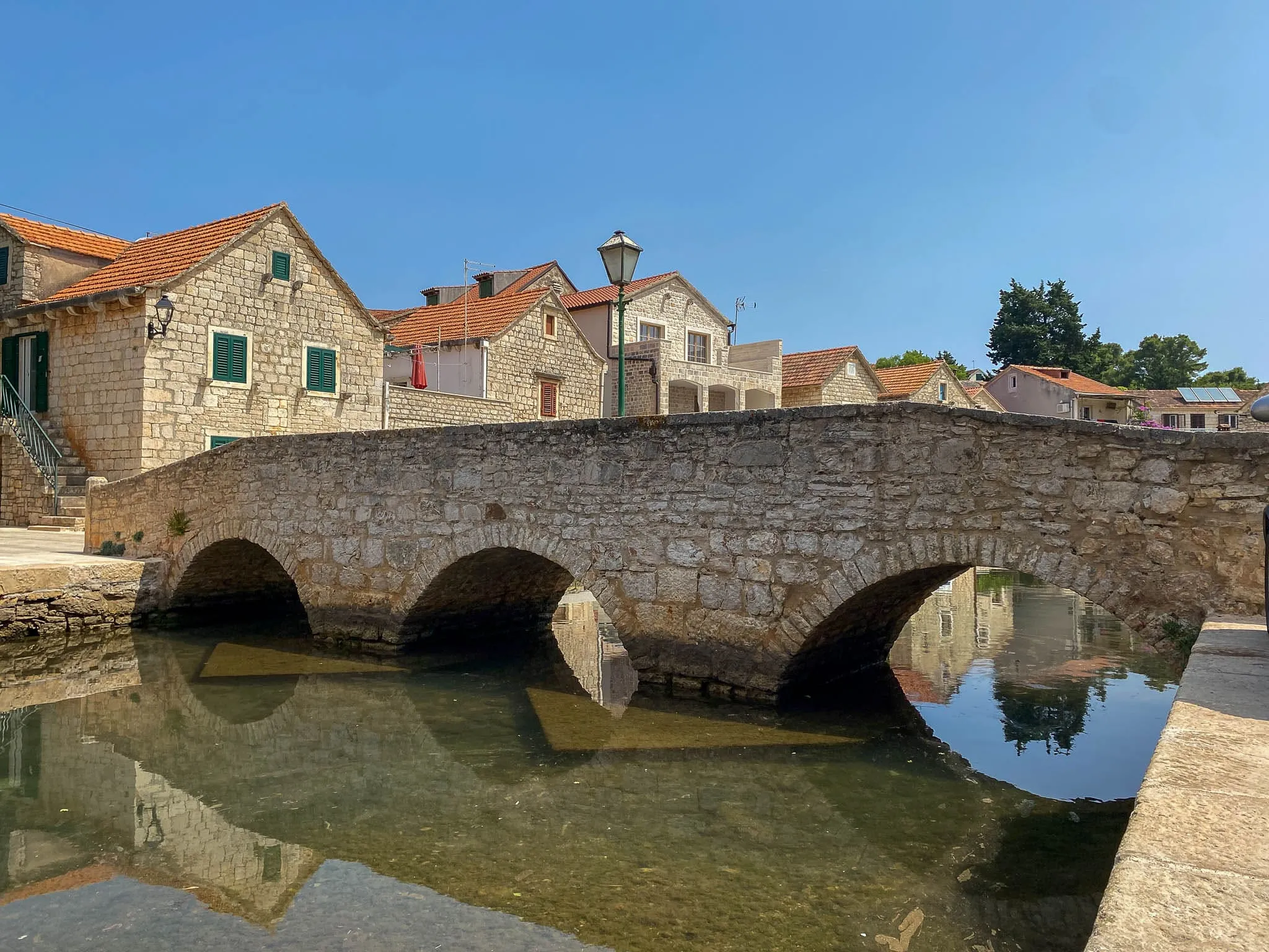 Stone bridge in Vrboska