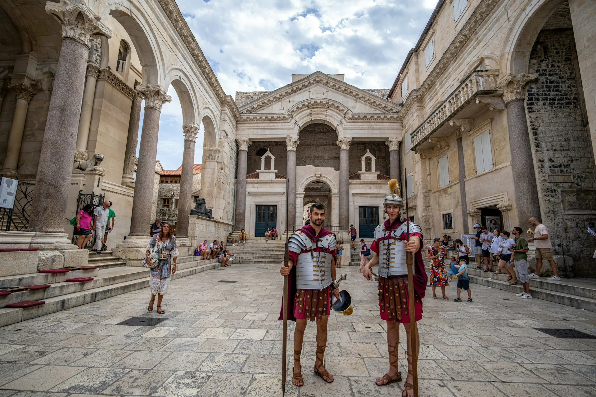 Diocletian's Palace Peristyle with ancient columns